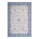 1970s Turkish Oushak Handmade Wool Cotton Blue Beige Area Rug 230x325