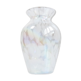 Glass vase iridescent, 80s