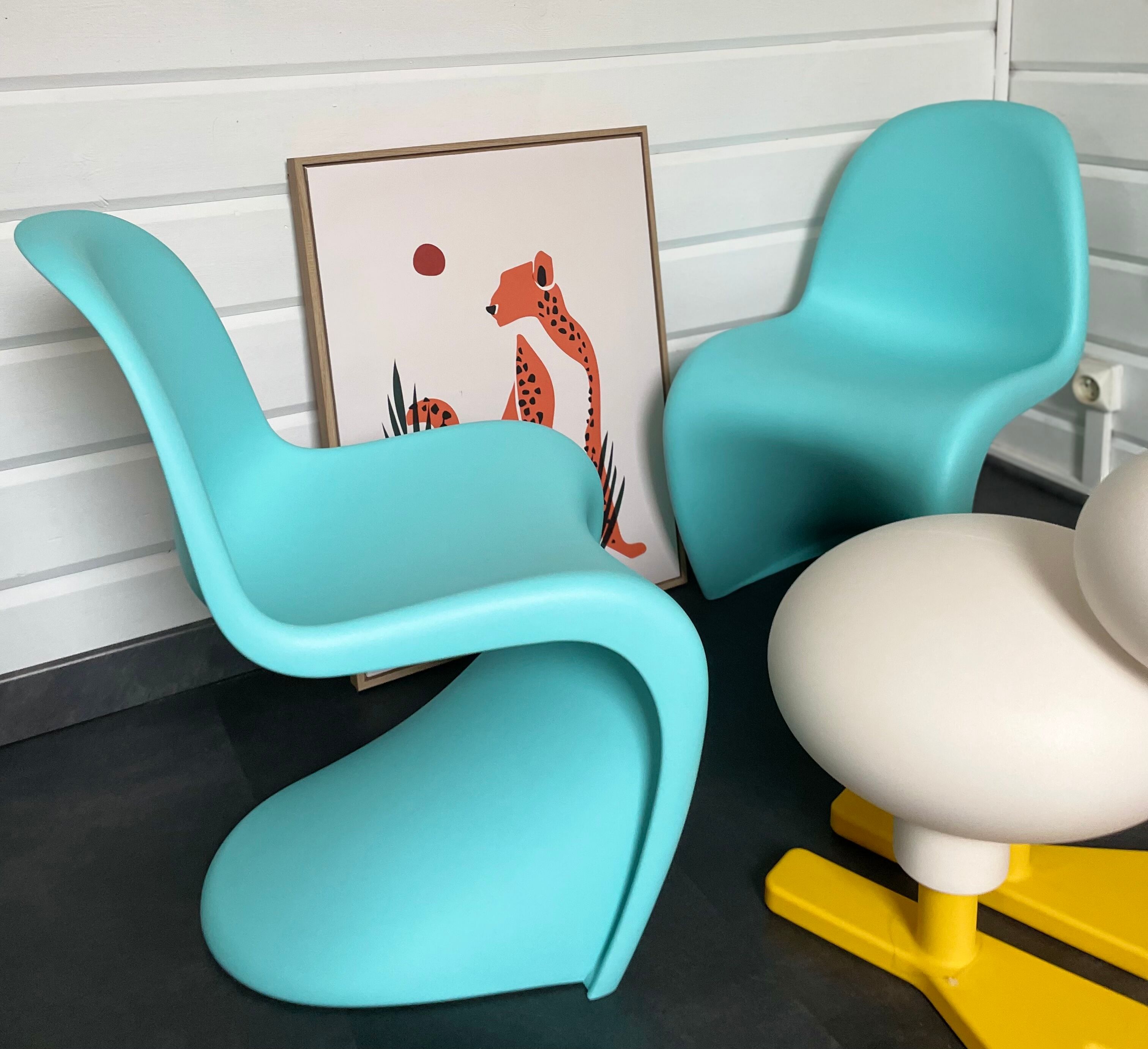 Panton Junior, turquoise children's chair Vitra