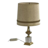 Lampe en laiton et Crystal D’albret