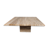 Vintage Italian travertine coffee table, 70s