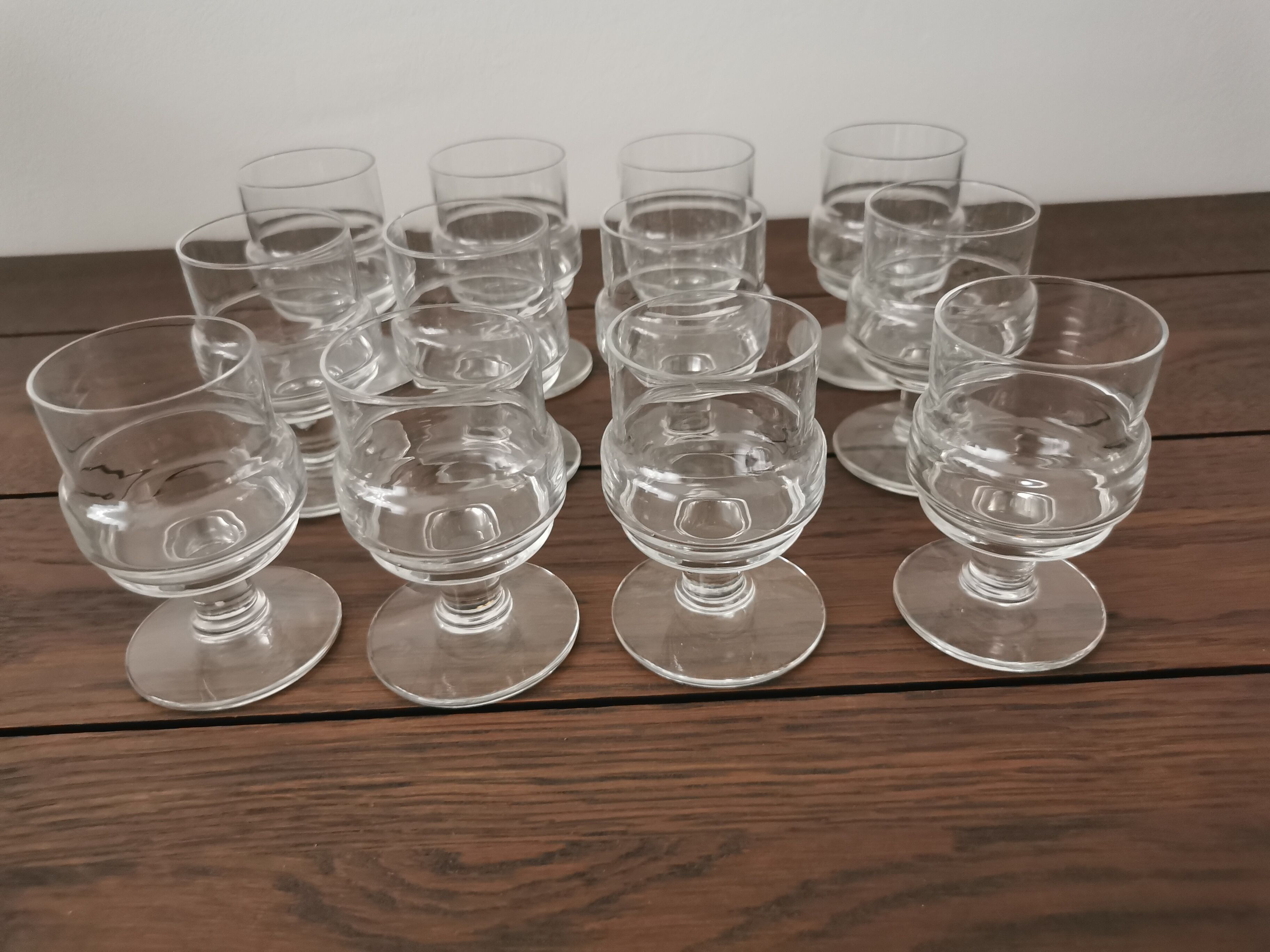 12 liquor glasses