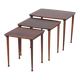 Nest Tables in Rosewood by Møbel Intarsia, Denmark, 1960s, Set of 3