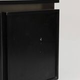 Brushed steel sideboard, lodovico acerbis, 1970s