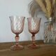 Vintage lot de 2 verres à pied (eau) Rosaline Luminarc