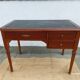 Black leather desk with extensions