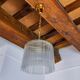 Venini pendant lamp, murano tubular glass, Italy, 1970