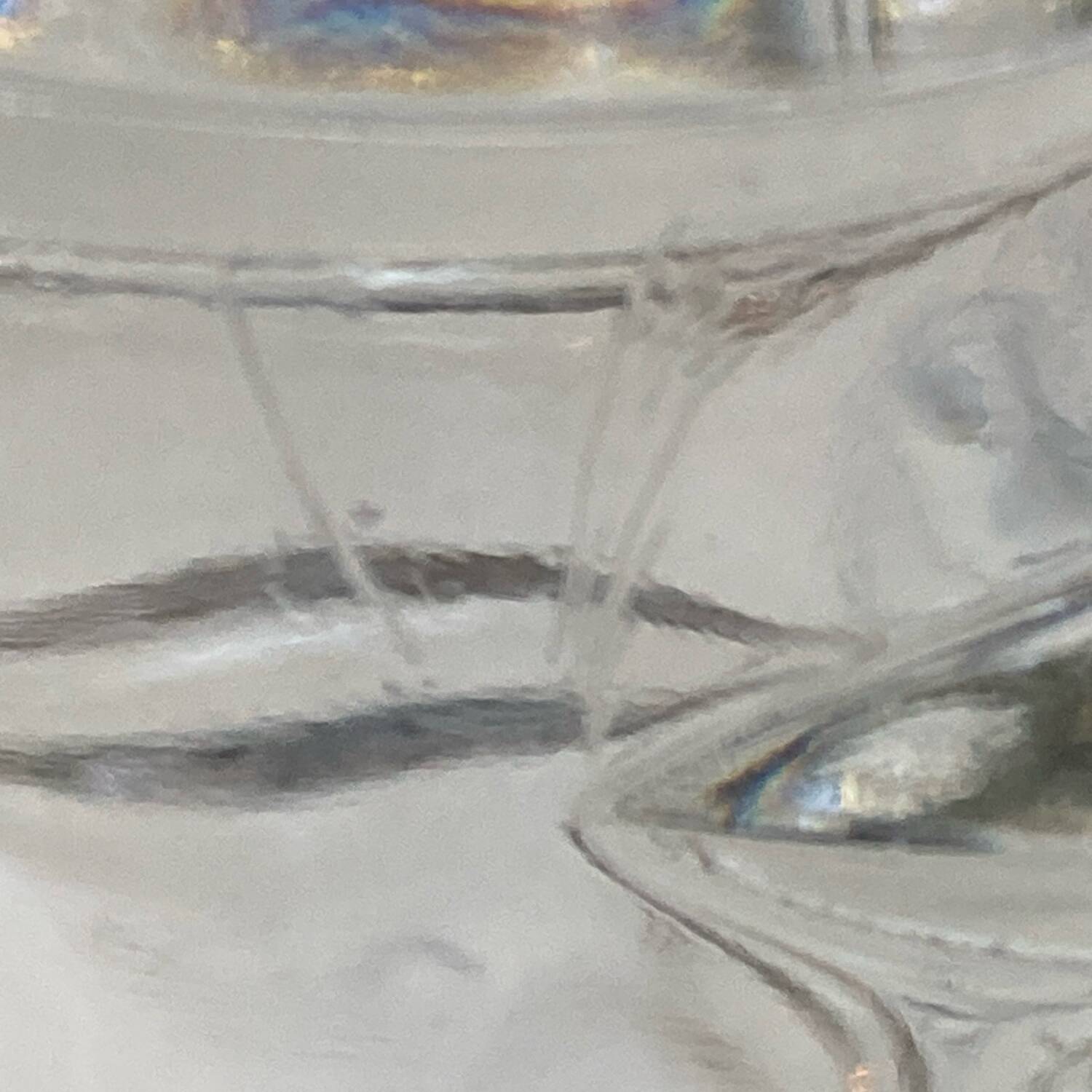 Large vintage 70s glass vase, Italian work