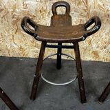 4x 50s 60s Bar Stools Barstools Attributed to Carl Malmsten Sweden Design