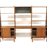 Scandinavian "triple" teak bookcase, Sweden, 1960