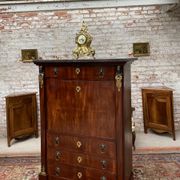 Secretary in mahogany period empire stamped pierre benoît marcion early nineteenth century