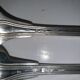Antique silver monogram cutlery 'au filet' Christofle