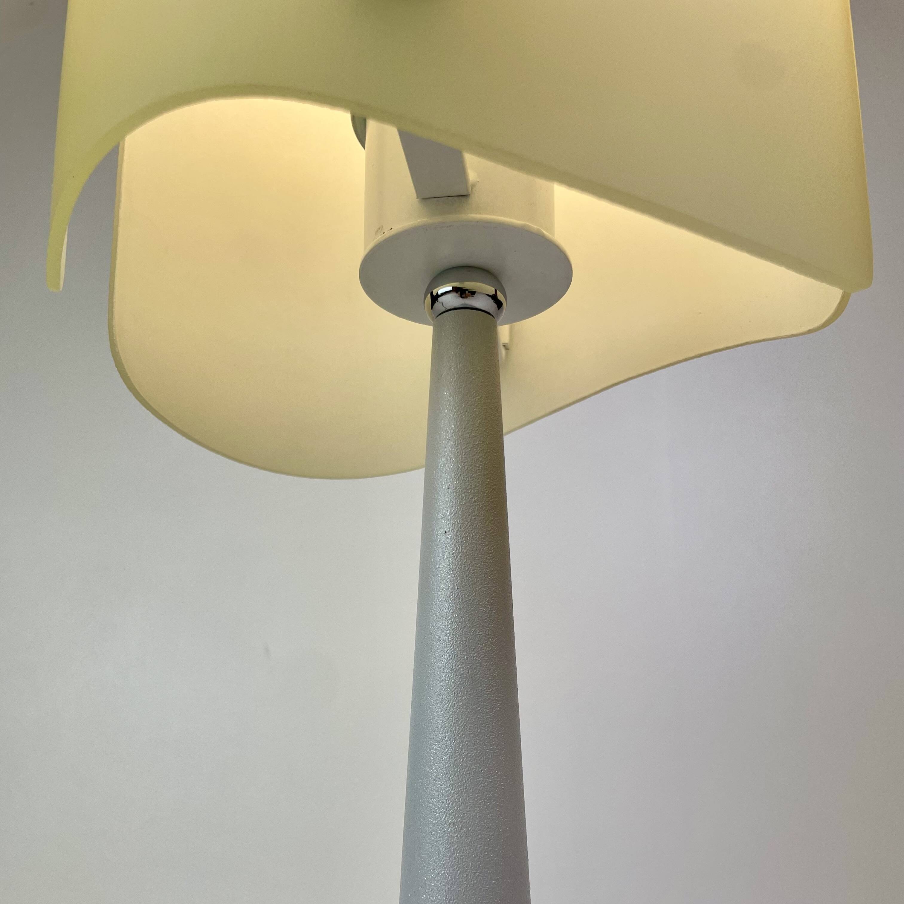 Pair of Italian Opaline Table Lamps, 1990s