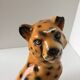 Vintage Leopard plaster statue