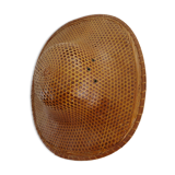 Colonial hat in rattan canning 70s