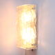 Ice glass wall sconce by Kaiser Leuchten, Germany 1960
