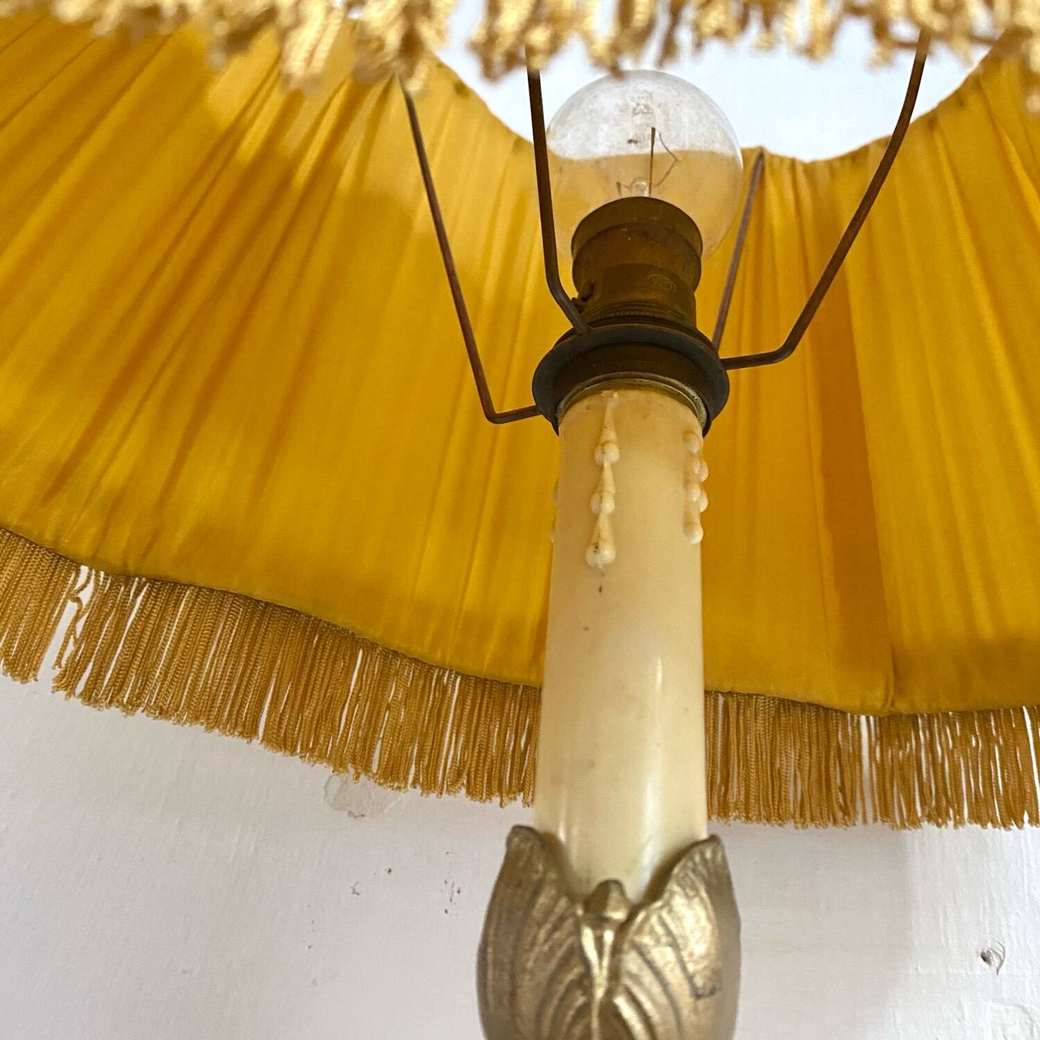 Art nouveau flower lamp 52 cm
