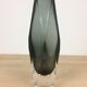 Vase Sommerso smoked glass soliflore, Murano