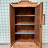 Art Deco oak wardrobe with mirrors (refurbished)