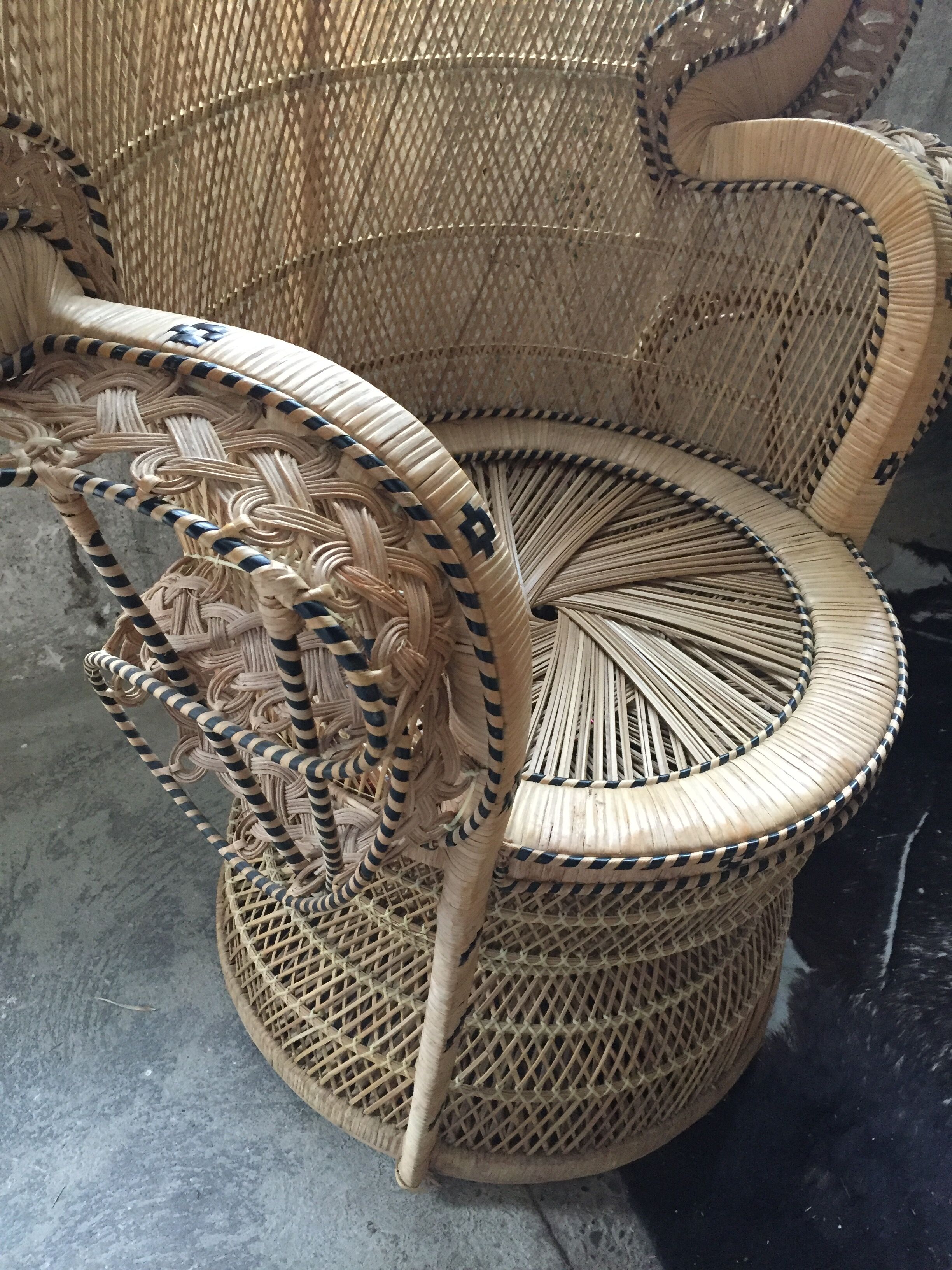 Emmanuelle rattan armchair
