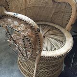 Emmanuelle rattan armchair