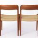 Large Set of 8 Niels Otto Møller Teak Dining Chairs – Model 75 (1950s)