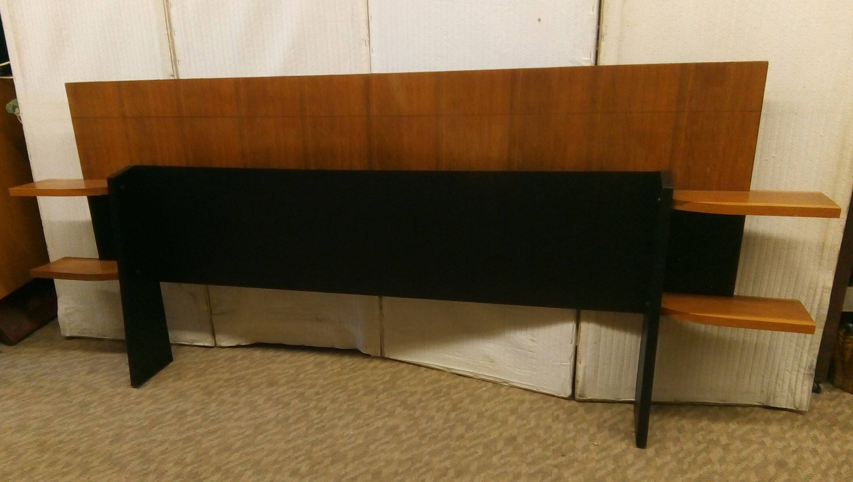 Vintage headboard 50s with shelves