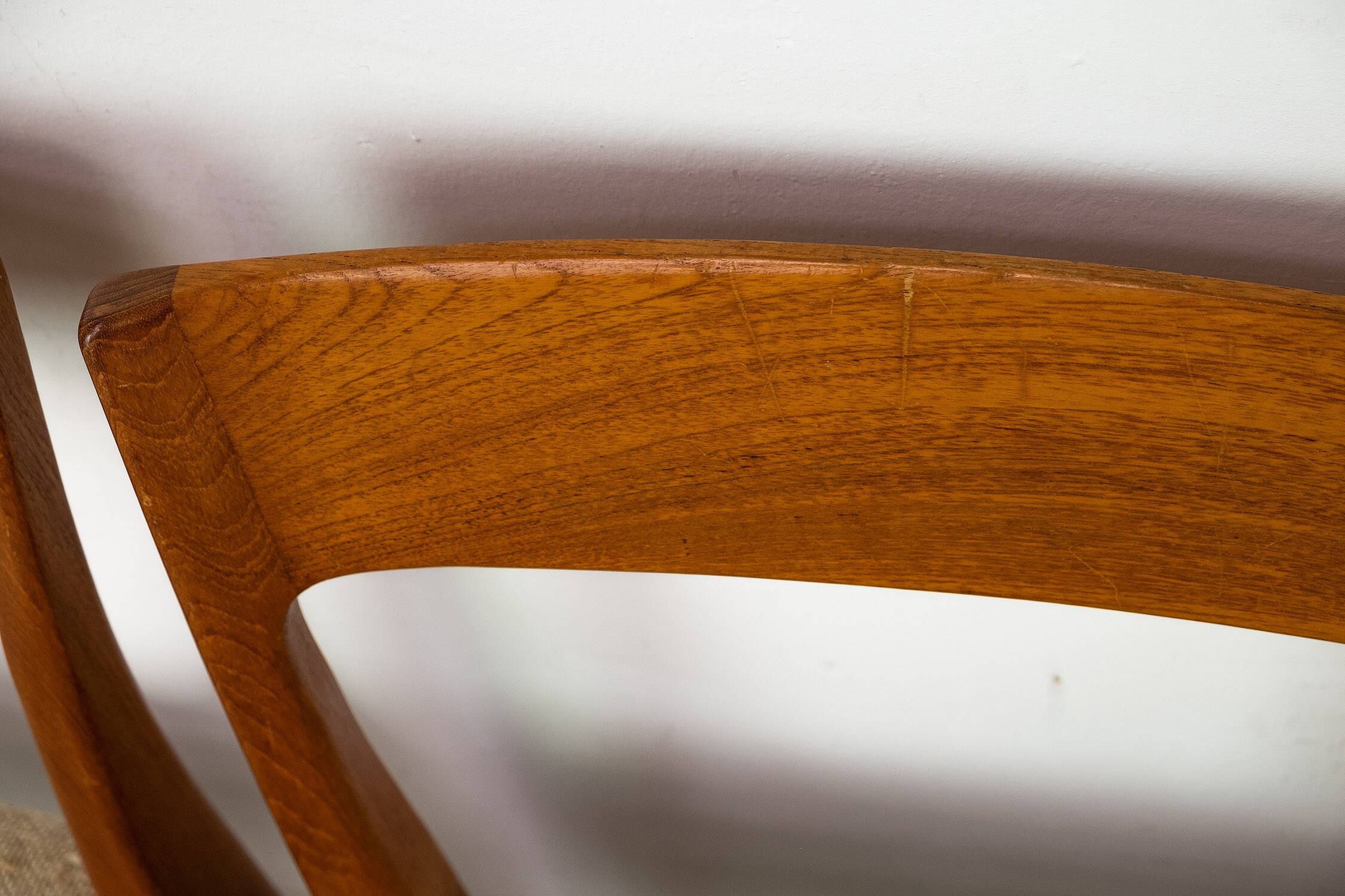 Set of 4 Teak and Wool Dining Chairs by Swegards, Sweden, 1960s