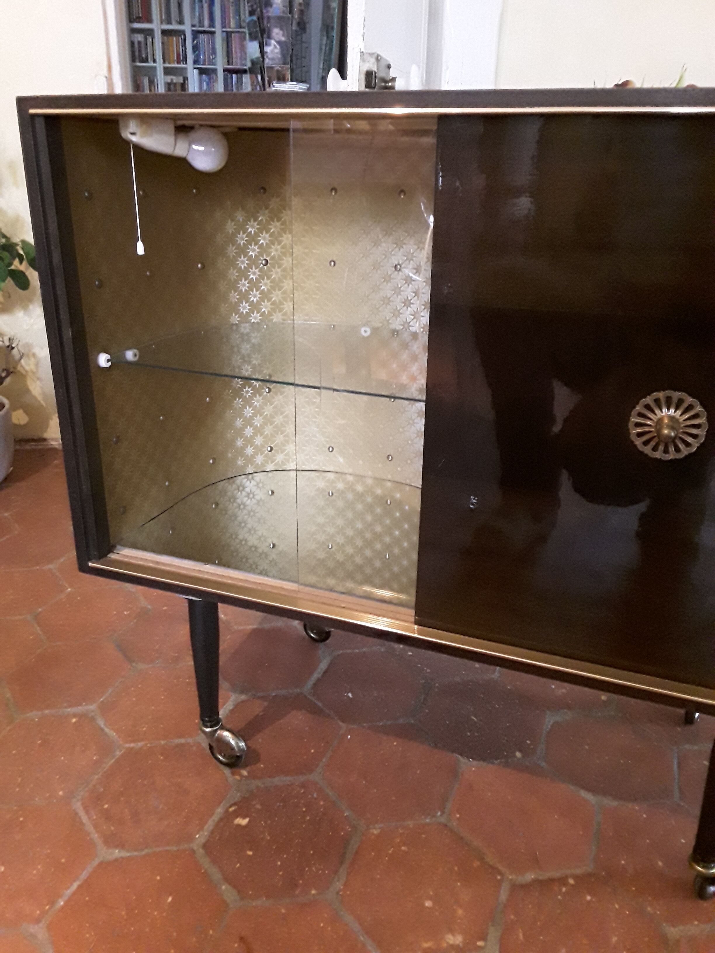 Meuble bar en formica vintage