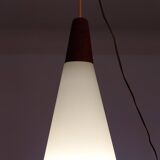Opaline and Scandinavian teak suspension Denmark