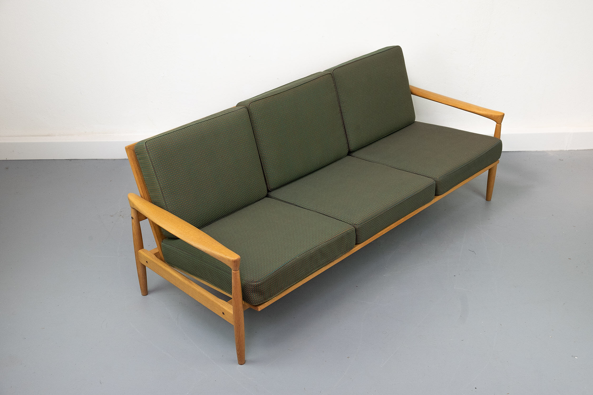 Vintage "Kolding" Sofa in Oak by Erik Wørtz for Ikea, 1960s