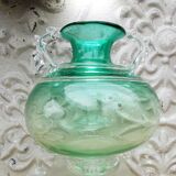 Verre contemporain signé Chris Thornton design vase