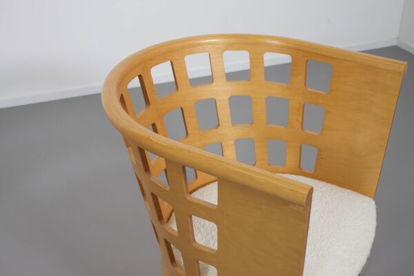Rare fauteuil Eero Aarnio en bouleau pour Asko, Finlande