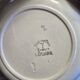 Lot of 4 flat and deep Art Deco plates Badonviller series Louise