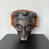 Black and orange tribal mask