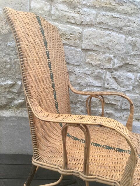 Old rattan chair