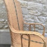 Old rattan chair