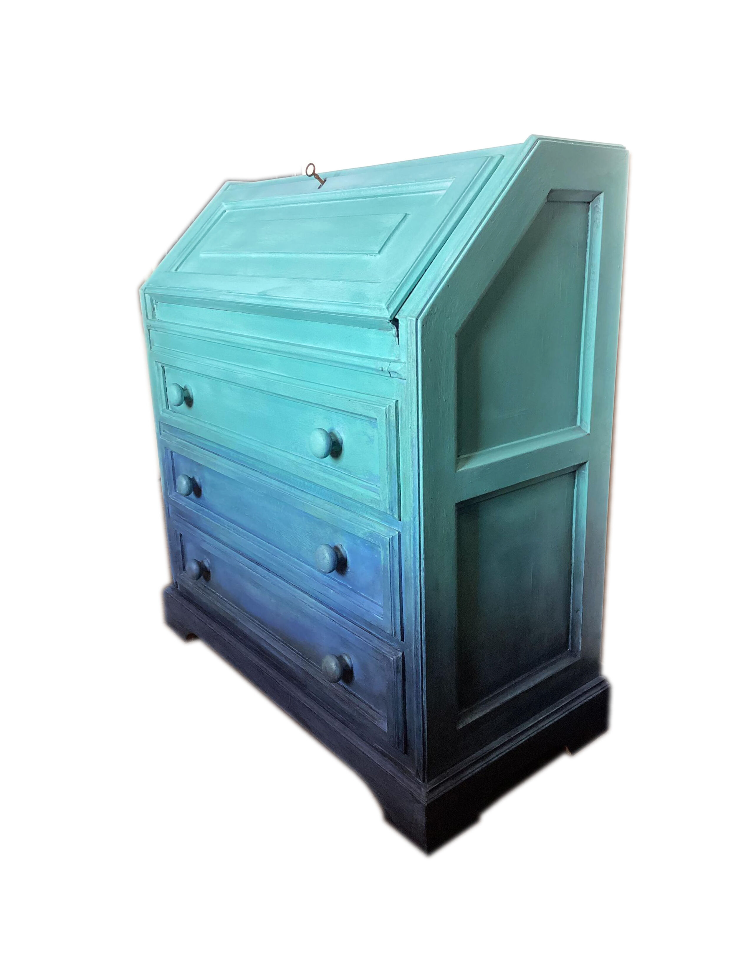 Restyled vintage secretarial cabinet