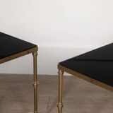 Paire de tables d'appoint en laiton, France, 20ème siècle