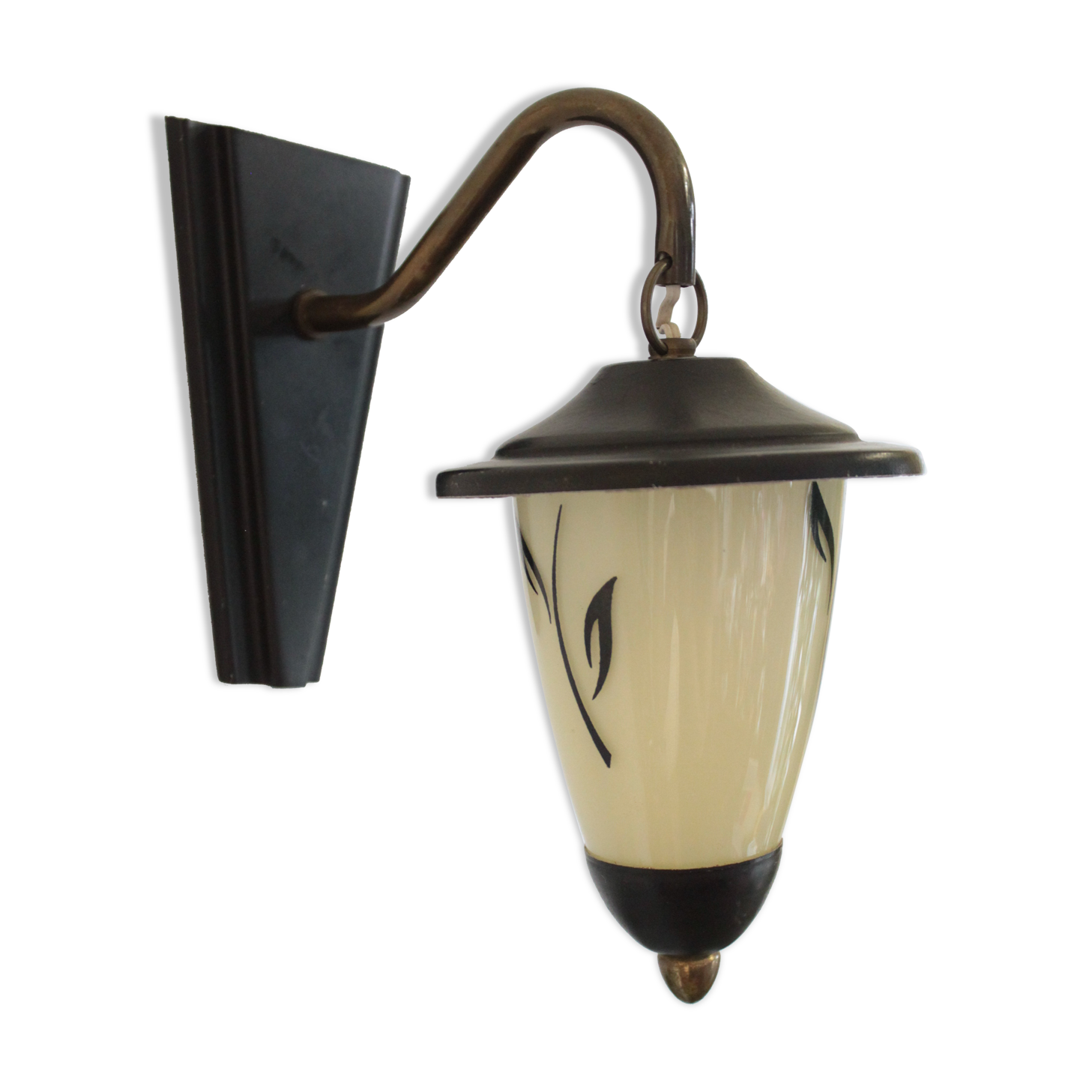 Small vintage lantern wall lamp 60s