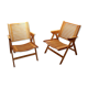 2 folding chairs vintage Rex lounge by Niko Kralj design