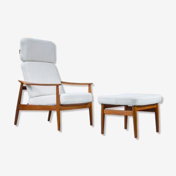 Armchair and ottoman by Arne Vodder for France & Søn