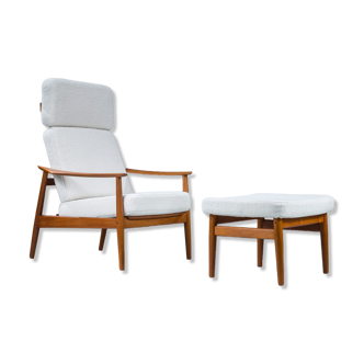 Armchair and ottoman by Arne Vodder for France & Søn