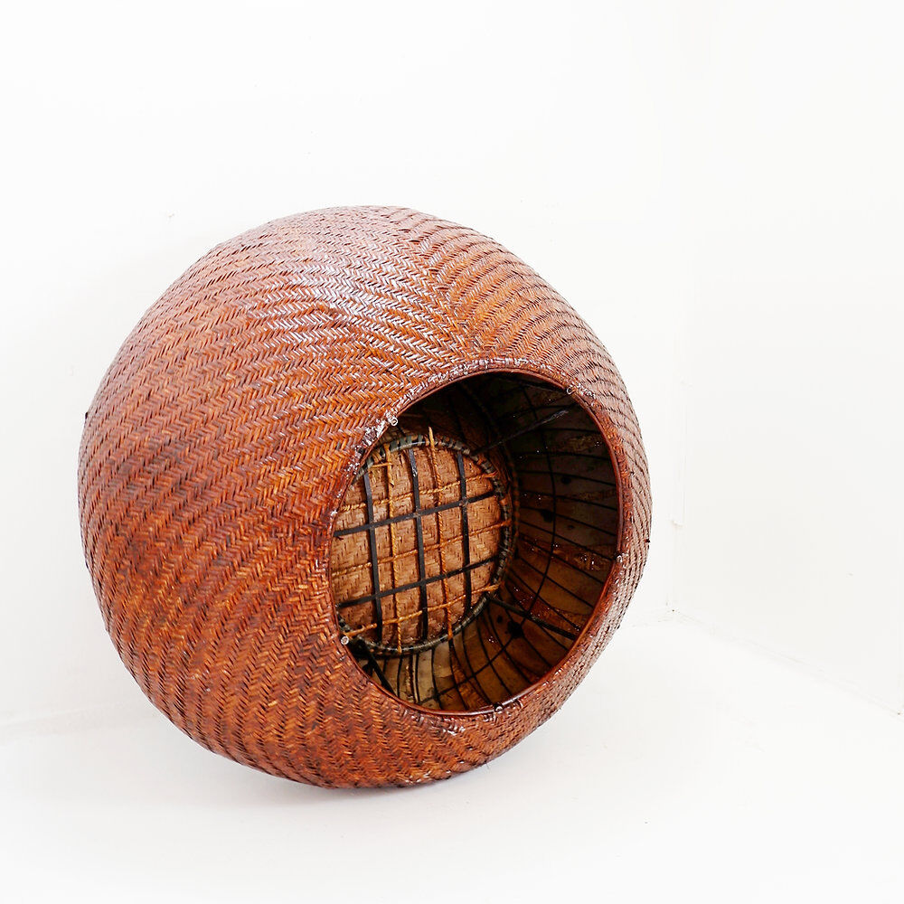 Cocoon armchair in rattan - France 1970s