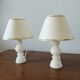 Pair of vintage alabaster lamps