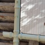 Patinated bamboo mirror