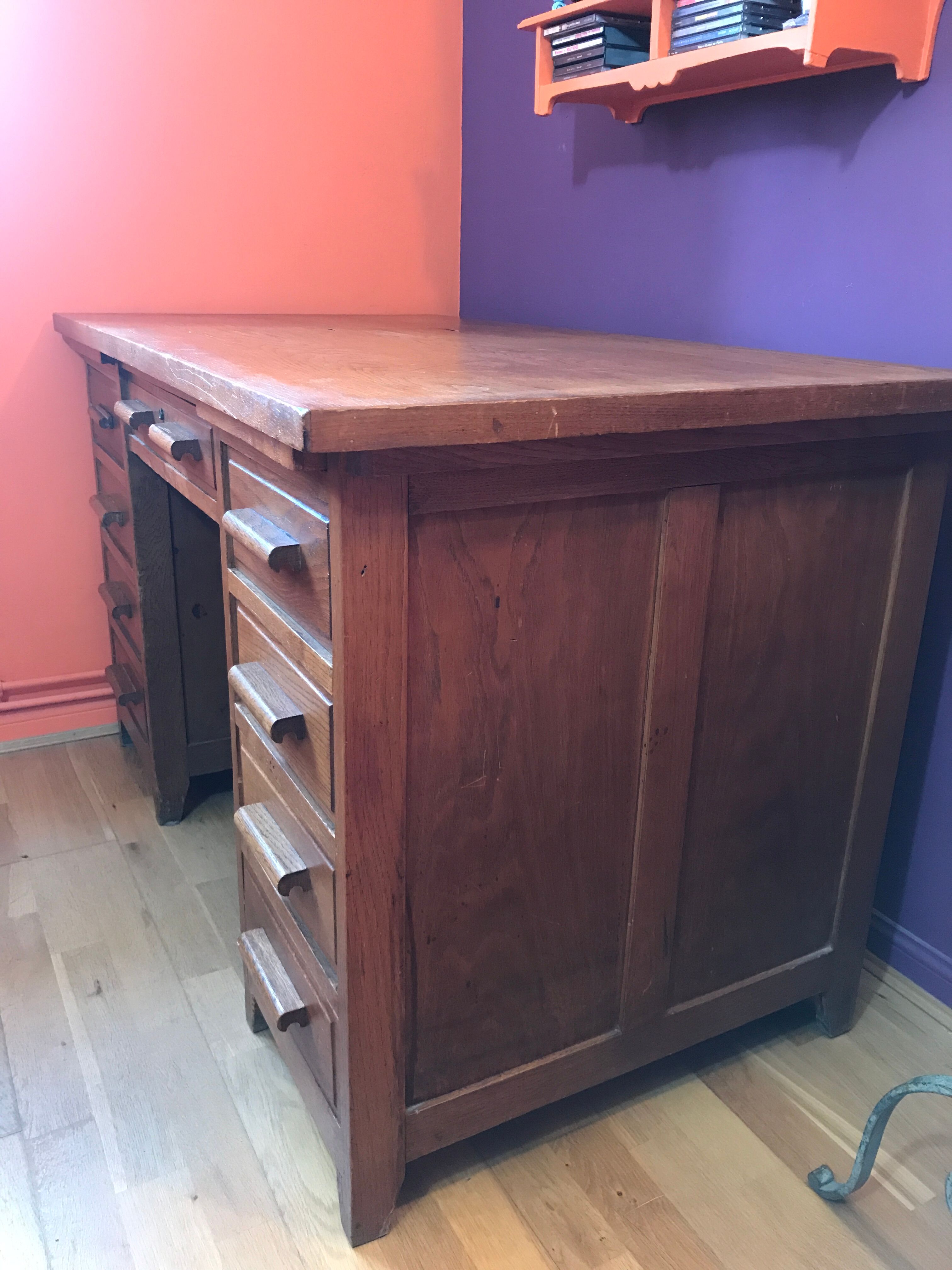 Desk master school or administration 1950 vintage