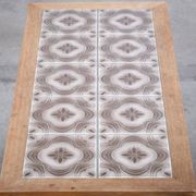 Oak Hall Piece with Tiles by Henning Kjærnulf, Denmark, 1960s