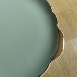 Villeroy & Boch celadon and gold pie dish