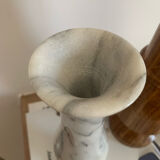Vintage grey marble candle holder
